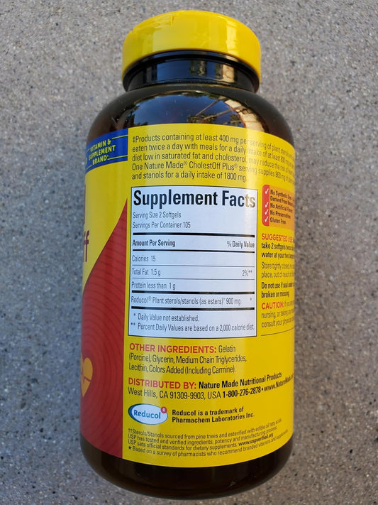 CholestOff Plus 900mg Plant Sterols by Nature Made - 210 Softgels