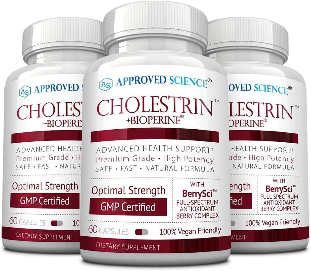 Cholestrin Lipid Level Support Supplement with Antioxidants & Berberine - 180 Capsules
