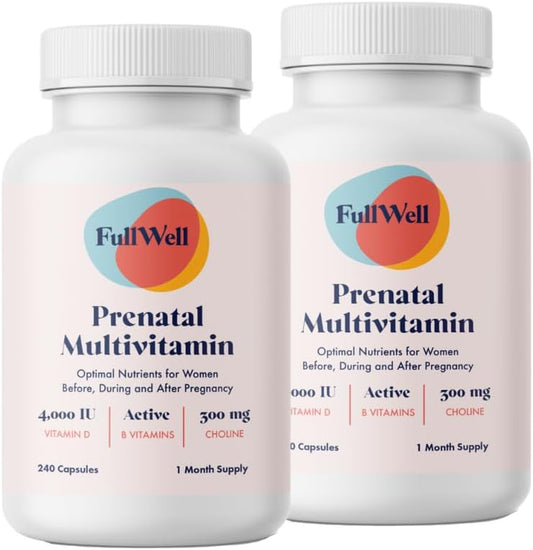 Choline-Rich FullWell Prenatal Vitamins for Expecting Mothers