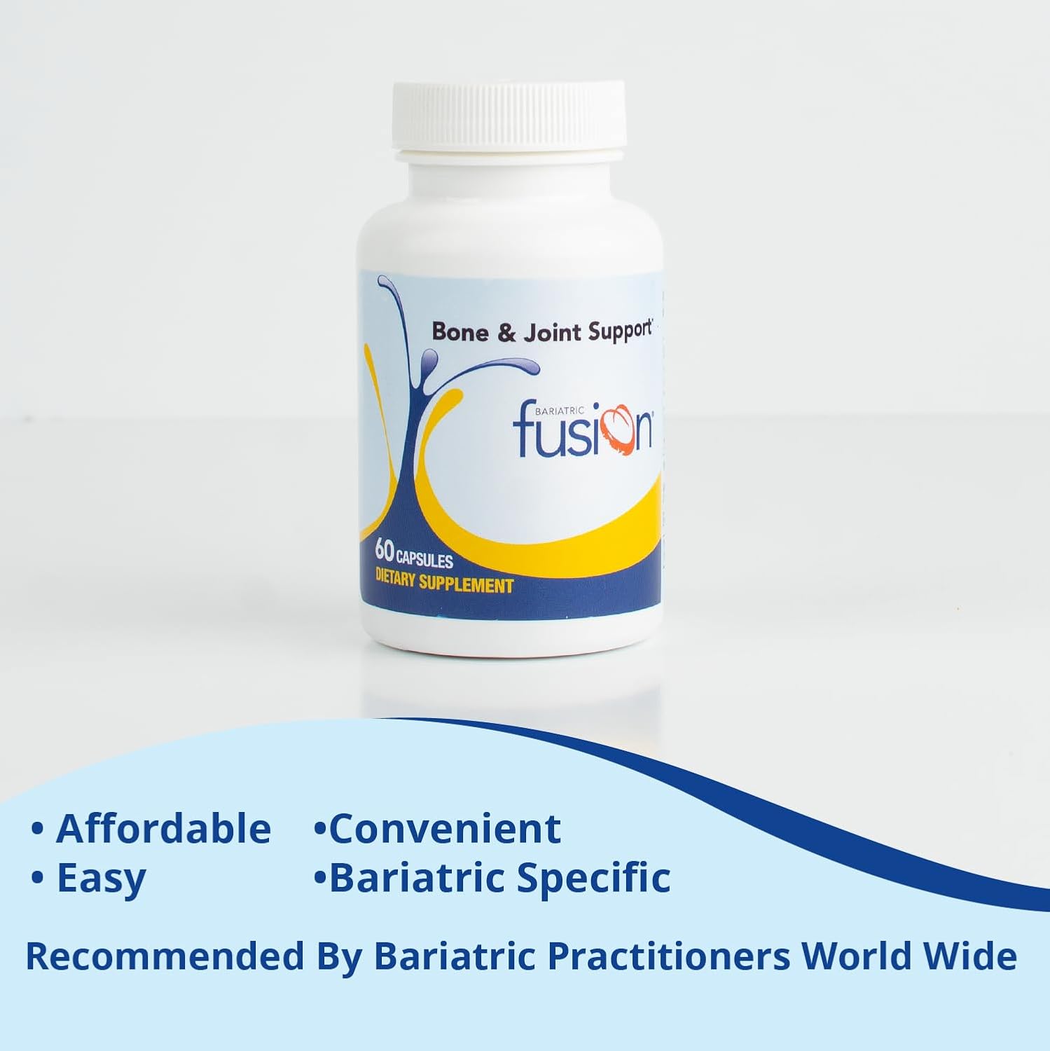 Chondroitin and Glucosamine Complex for Bone and Joint Support - Bariatric Vitamins for Women and Men - Gluten, Dairy, Soy Free - Non-GMO - 60 Capsules