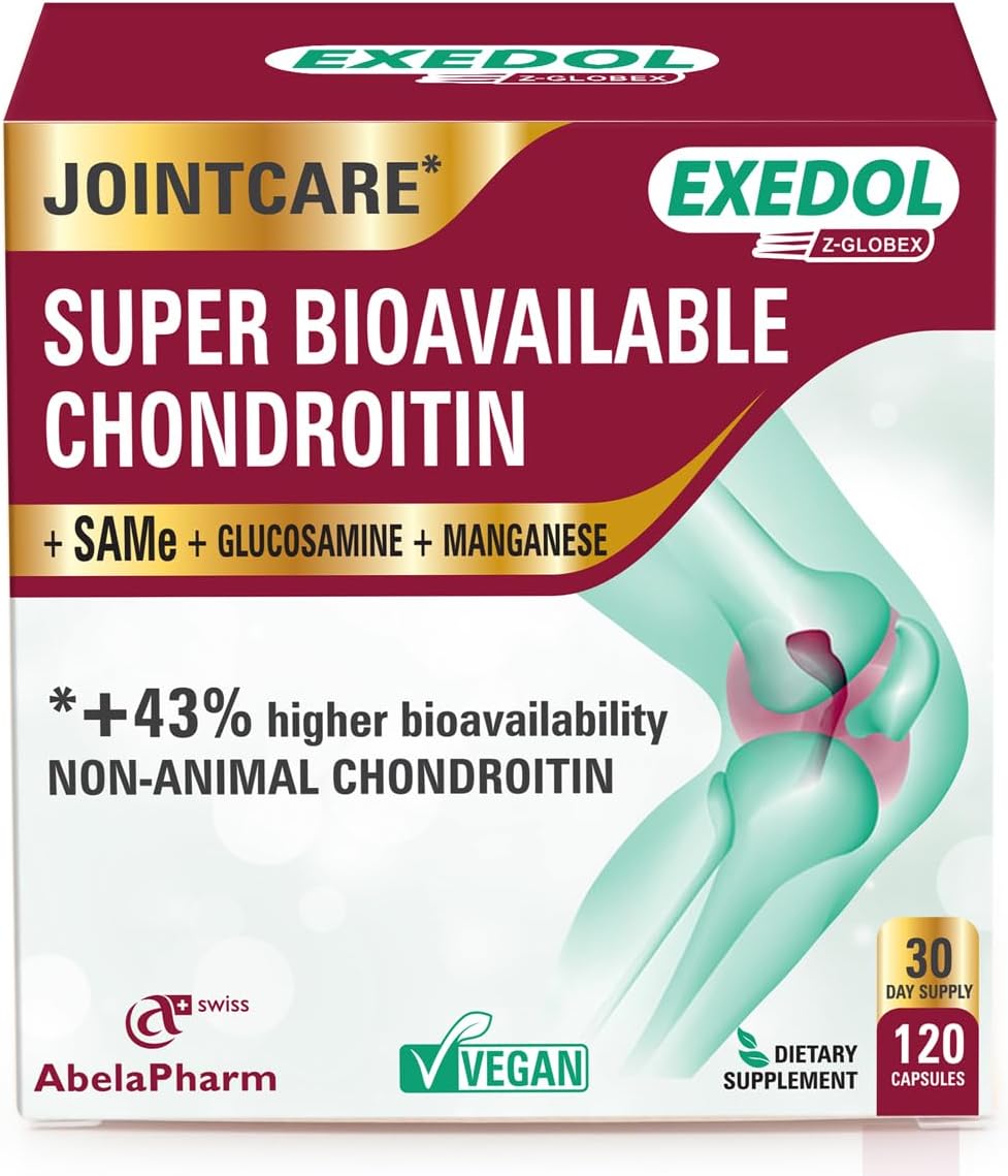 Chondroitin Glucosamine Capsules for Joint Support and Cartilage Regeneration - 120 Count