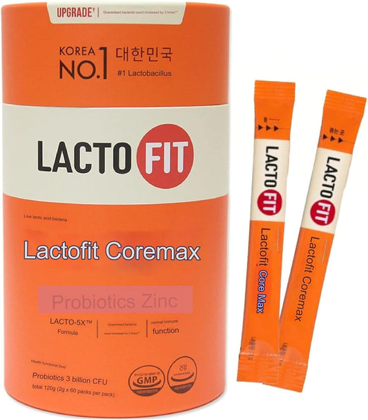Chong-Kun-Dang CKD Lacto-Fit Probiotics Core Max Powder Sticks (60 Count) for Gut Health - BoostGo Australia