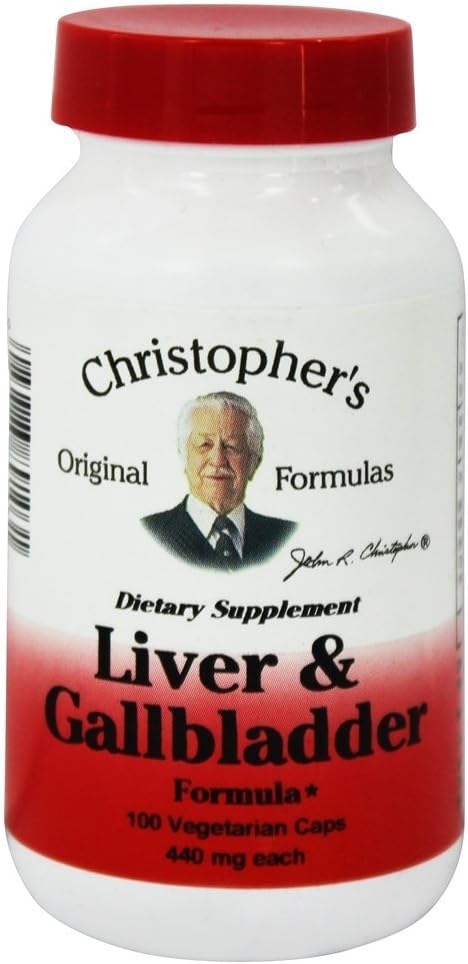 Christopher's Liver and Gall Bladder Formula - 425 mg - 100 Vegetarian Capsules by Dr. Christopher's Formulas