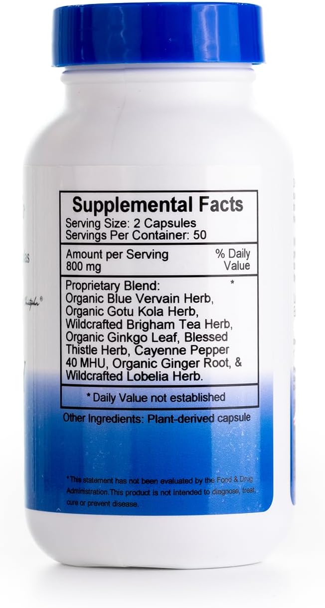 Christopher's Original Formulas Memory Plus Herbal Blend - Boost Memory & Focus with Brain Supplements - Enhance Cognitive Function, Energy, and Alertness