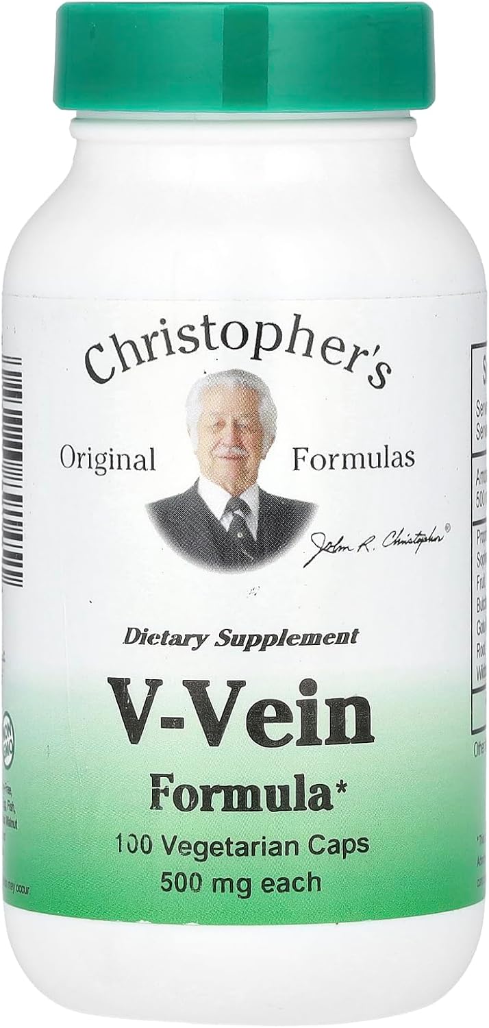 Christopher's Original Formulas V-Vein Formula 500mg - 100 Vegetarian Capsules