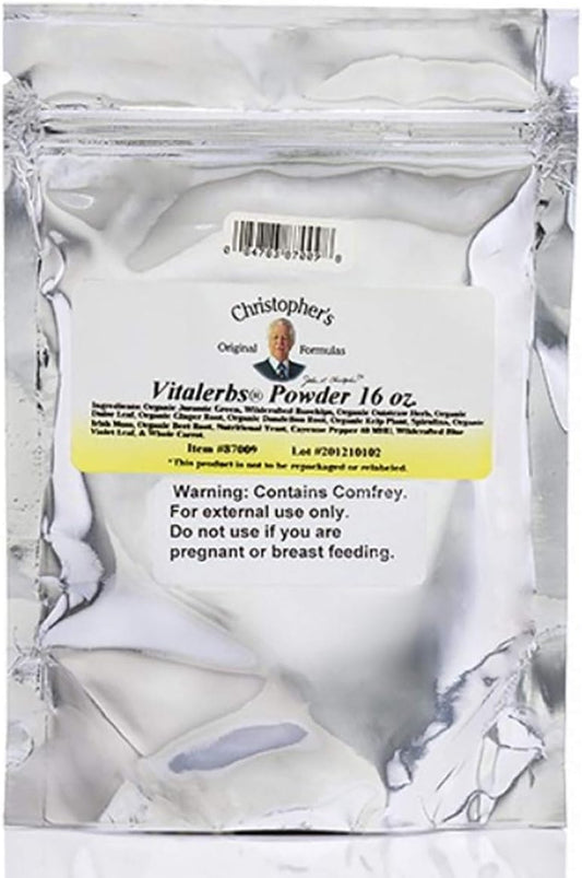 Christopher's Original Formulas Vitalerbs Powder - 16 oz, All-Natural Herbal Supplement