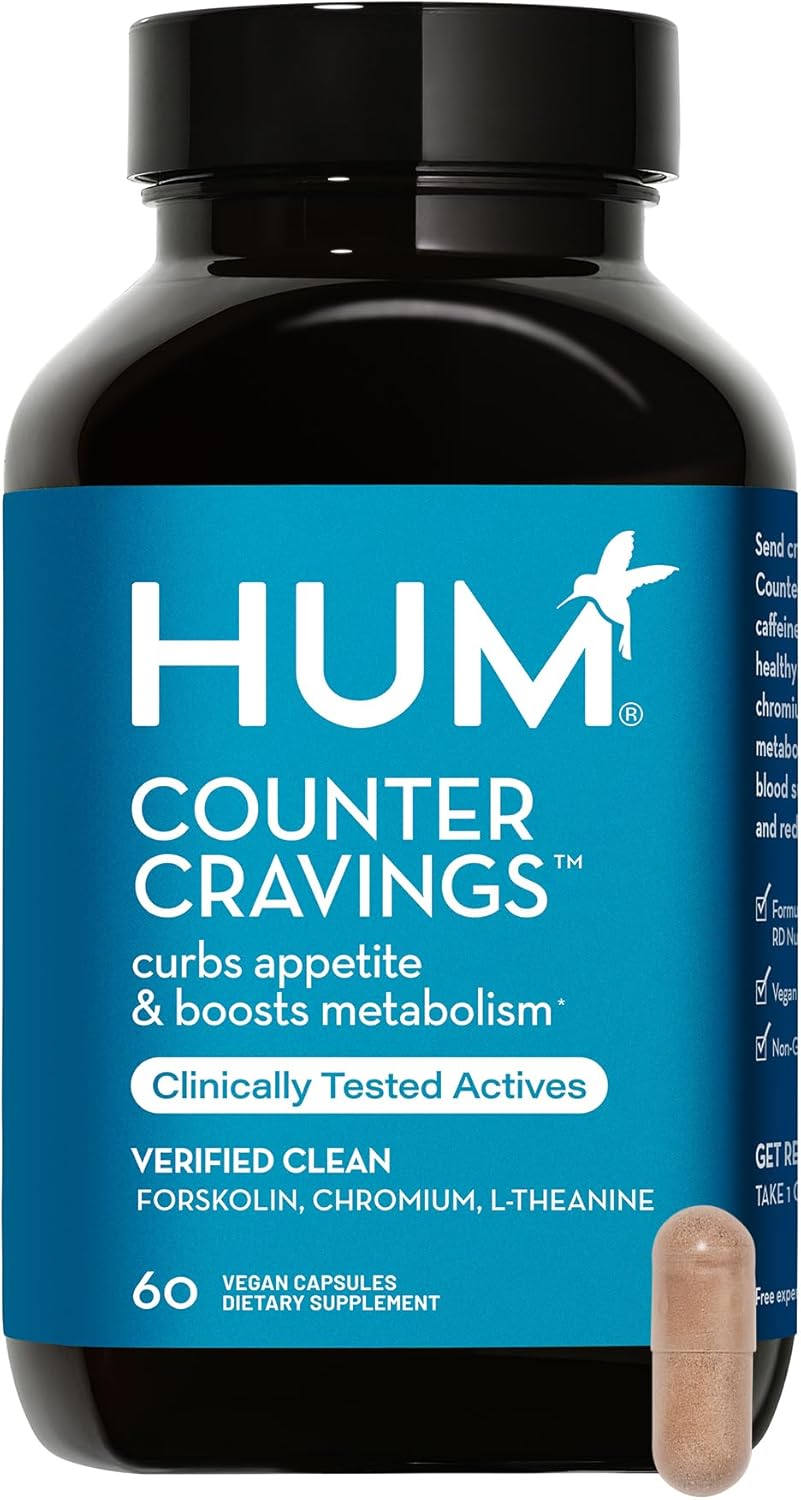 Chromium Craving Suppressants with L-Theanine, Seaweed Extract & Forskolin for Healthy Lifestyle - 60 Count