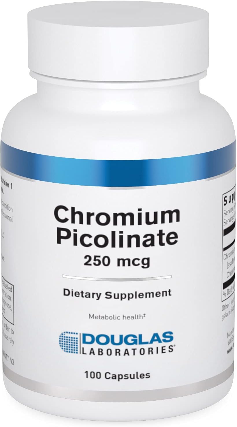 Chromium Picolinate Capsules for Healthy Metabolism - 250 mcg, 100 Count by Douglas Laboratories