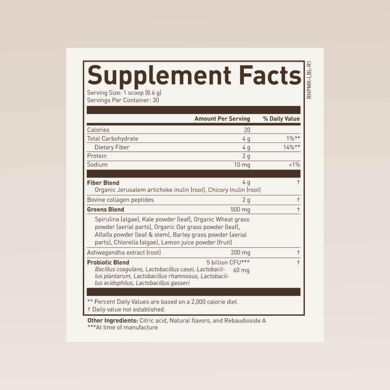 Chuck Norris Roundhouse Provisions Morning Kick Greens Superfood Powder with Ashwagandha, Collagen, Probiotics - Boosts Energy, 30 Servings - Strawberry Lemonade