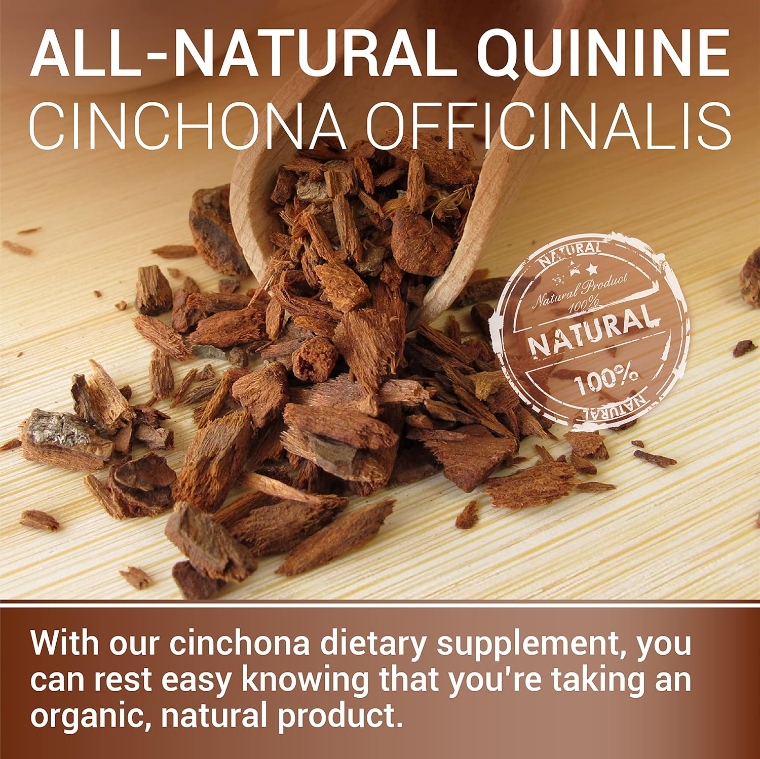 Cinchona Bark Herbal Supplement - Quinine Tincture Extract for Immune System Support - Alcohol and Gluten Free - 2 Fl Oz