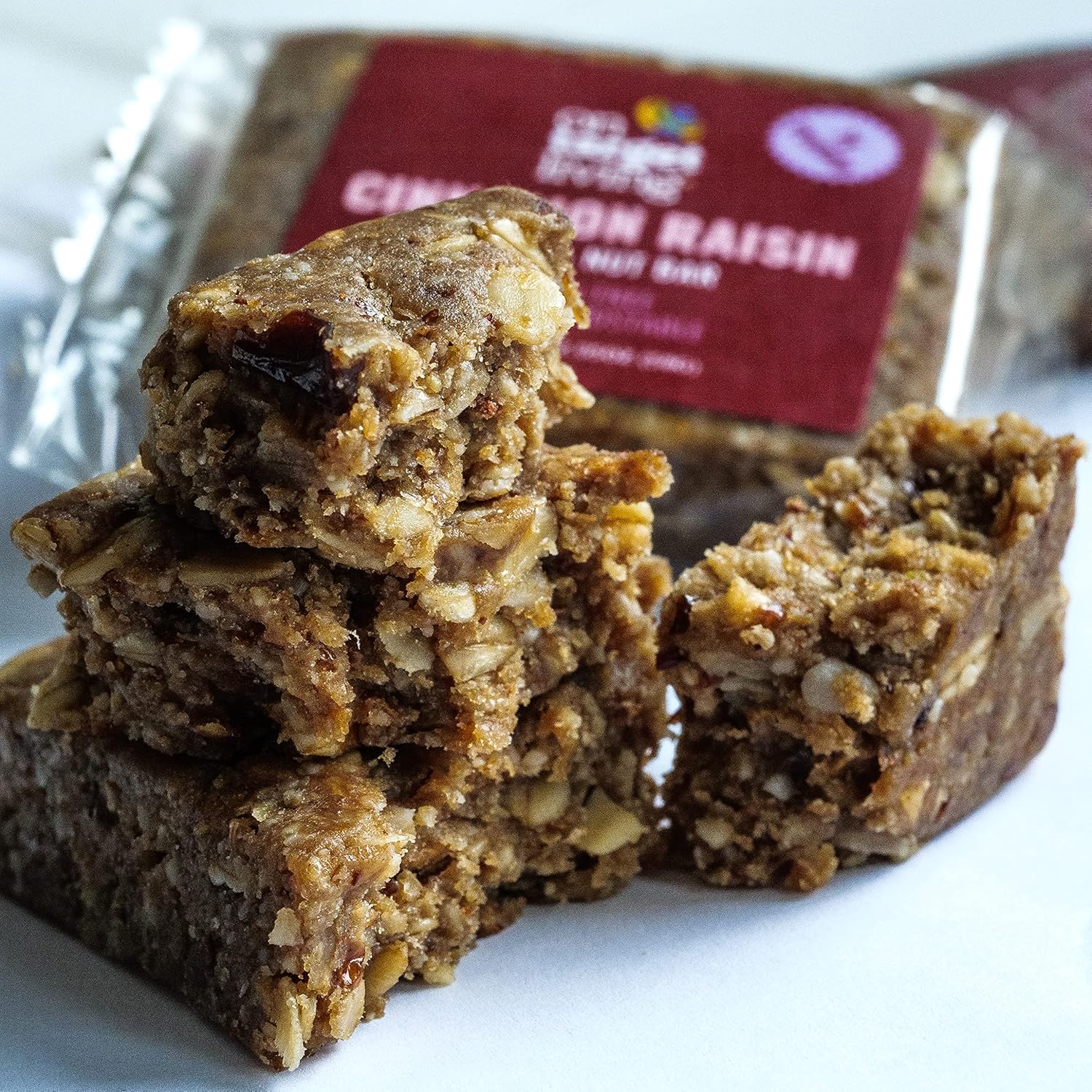 Cinnamon Raisin On Target Living Food Bar 12 Pack - Nutrient-Rich Snack Bars for Healthy Living