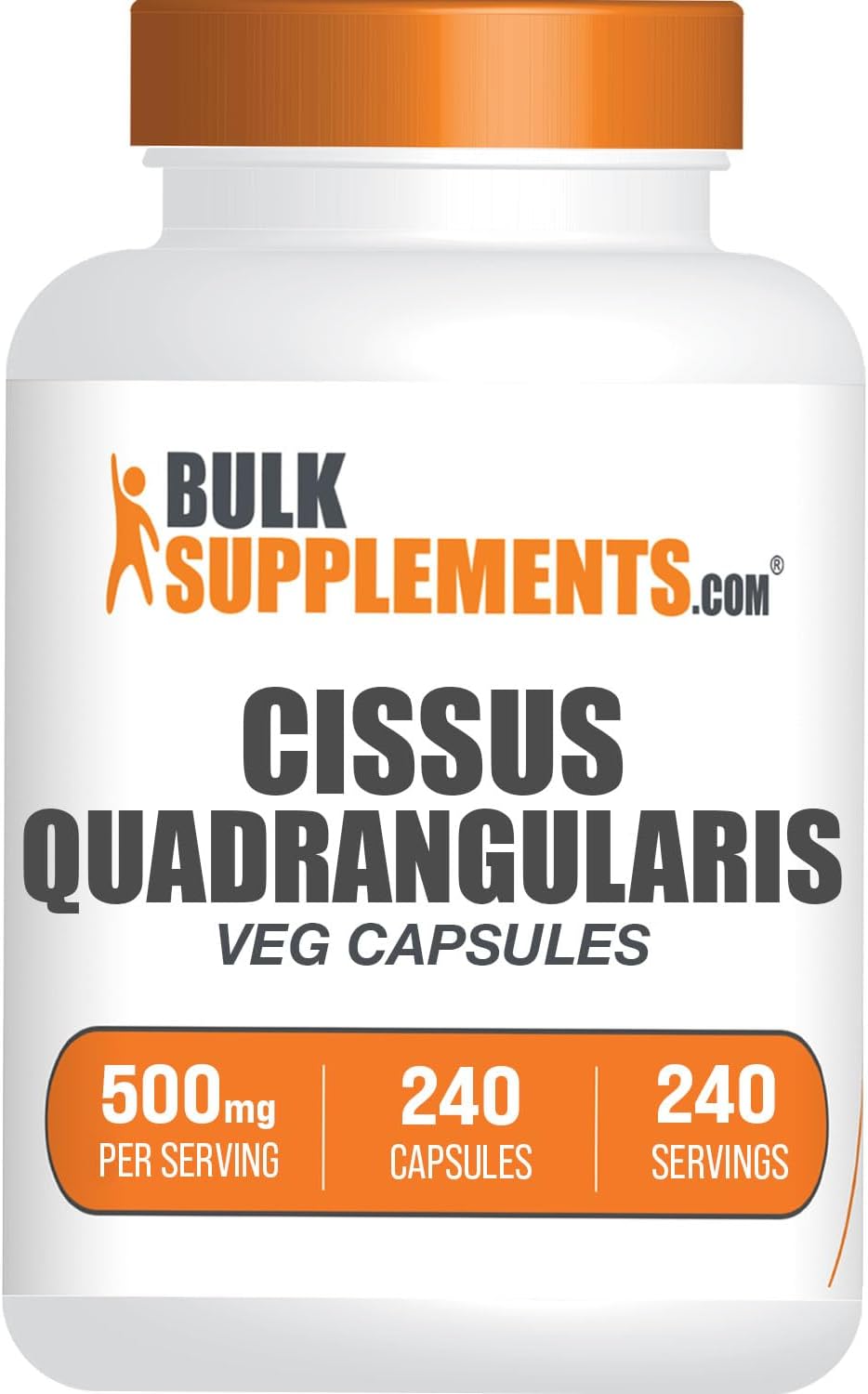 Cissus Quadrangularis Extract Capsules - 240 Vegetarian Capsules, Gluten-Free - BulkSupplements.com