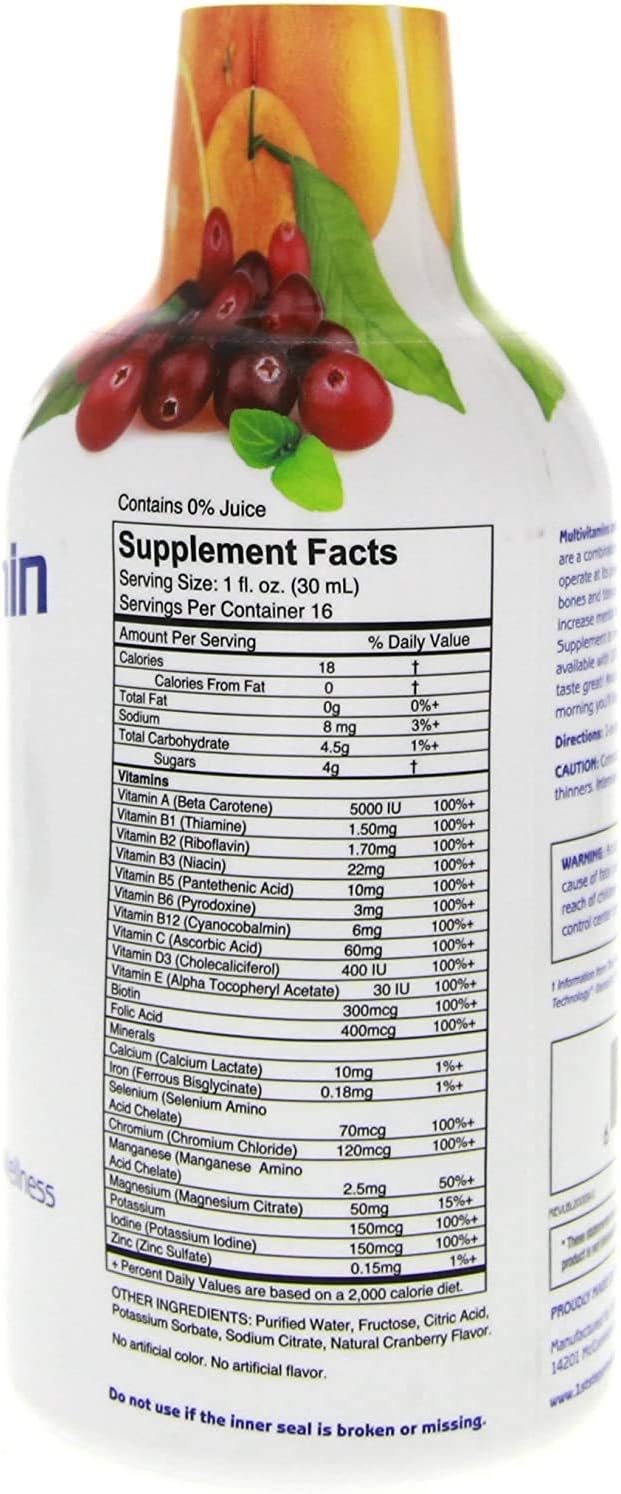 Citrus Burst Liquid Multivitamin & Mineral Supplement - 16 fl oz Bottle