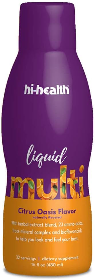 Citrus Oasis Flavored Liquid Multivitamin by Hi-Health - 16 fl oz Bottle