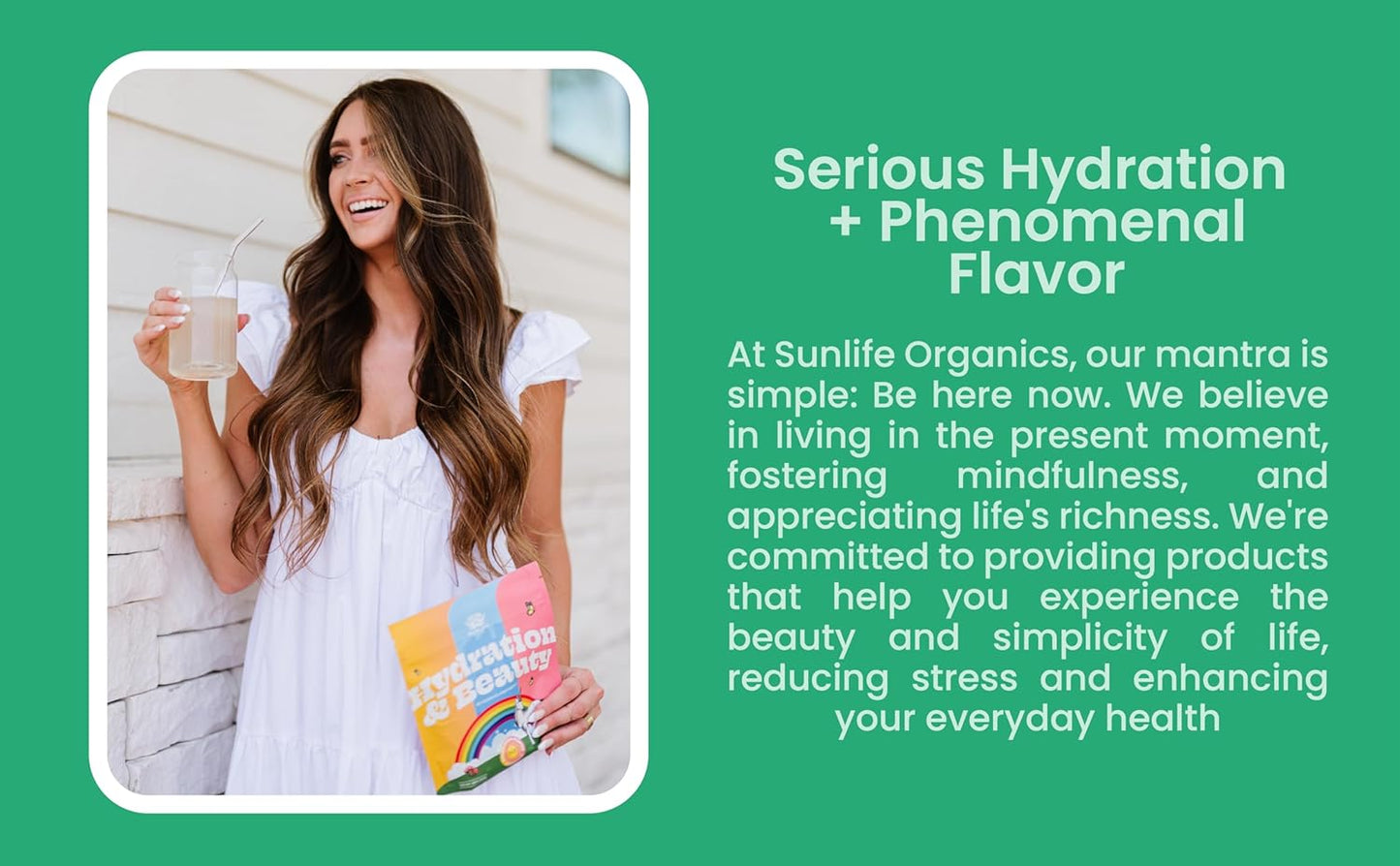 Citrus Rush Hydration & Beauty Powder - Electrolyte Drink Mix with Daily Vitamins - Magnesium, Vitamin C, Niacin - Non-GMO - 60 Servings