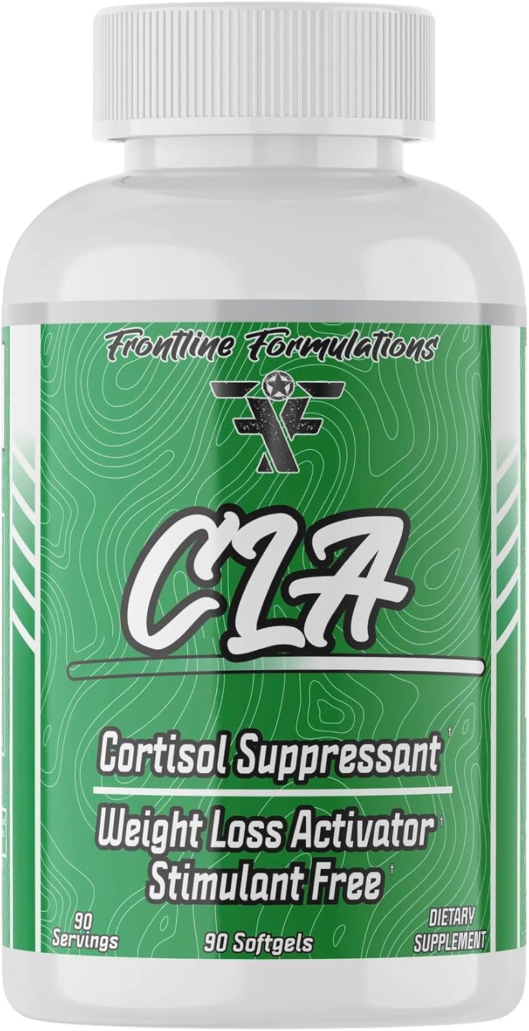 CLA and Cortisol Suppressant for Enhanced Energy and Metabolism - Stimulant-Free - Train Harder, Recover Faster - 90 Servings