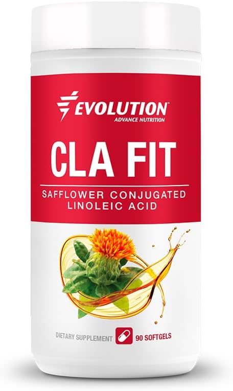 CLA Fit 800mg Softgels - Safflower Conjugated Linoleic Acid Supplement for Lean Muscle Mass & Energy - Non-GMO, Gluten-Free - 90 Count