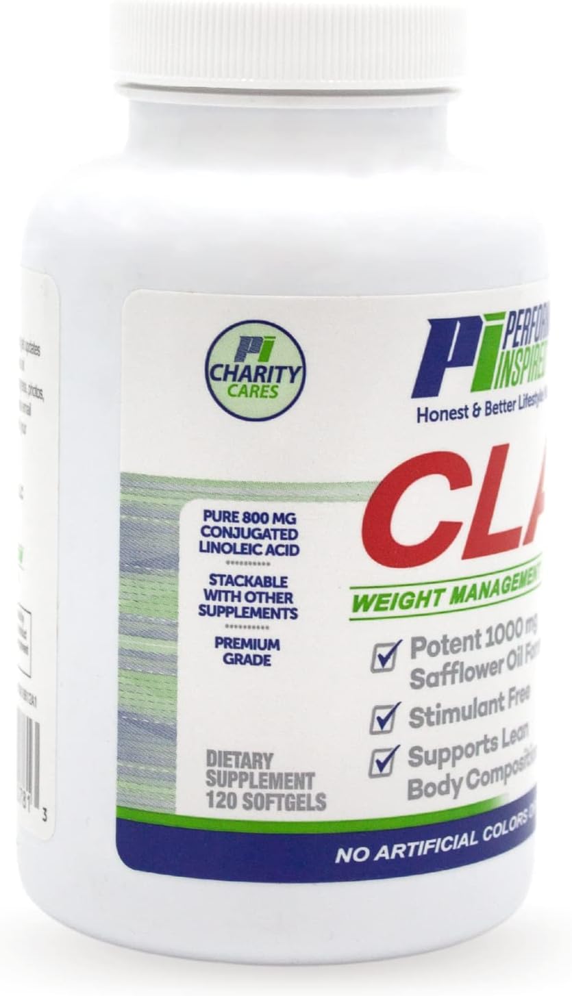 CLA Softgels 1000mg Safflower Oil for Lean Body Composition - 120 Count