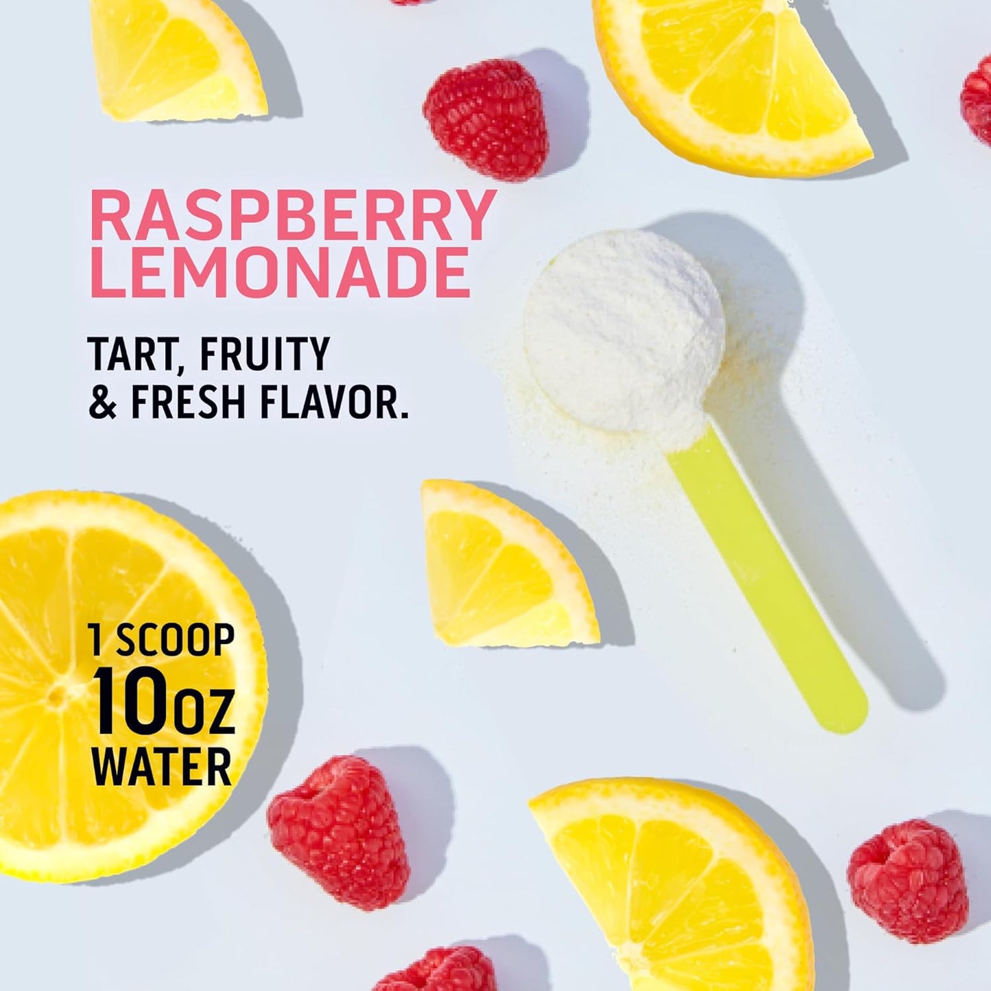 Clean Energy Pre Workout Powder - Natural Ingredients, 150g Caffeine, 250g Electrolytes - Raspberry Lemonade, 30 Servings