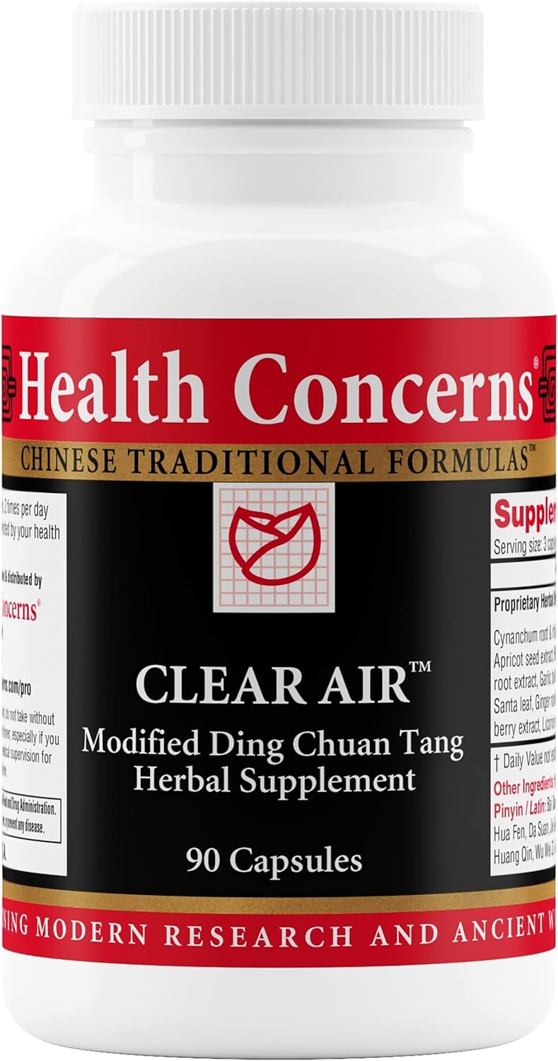 Clear Air Lung Health & Respiratory Support Supplement - 90 Capsules for Health Concerns