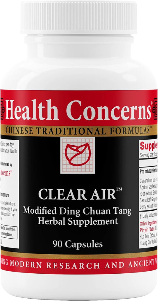 Clear Air Lung Health & Respiratory Support Supplement - 90 Capsules for Health Concerns
