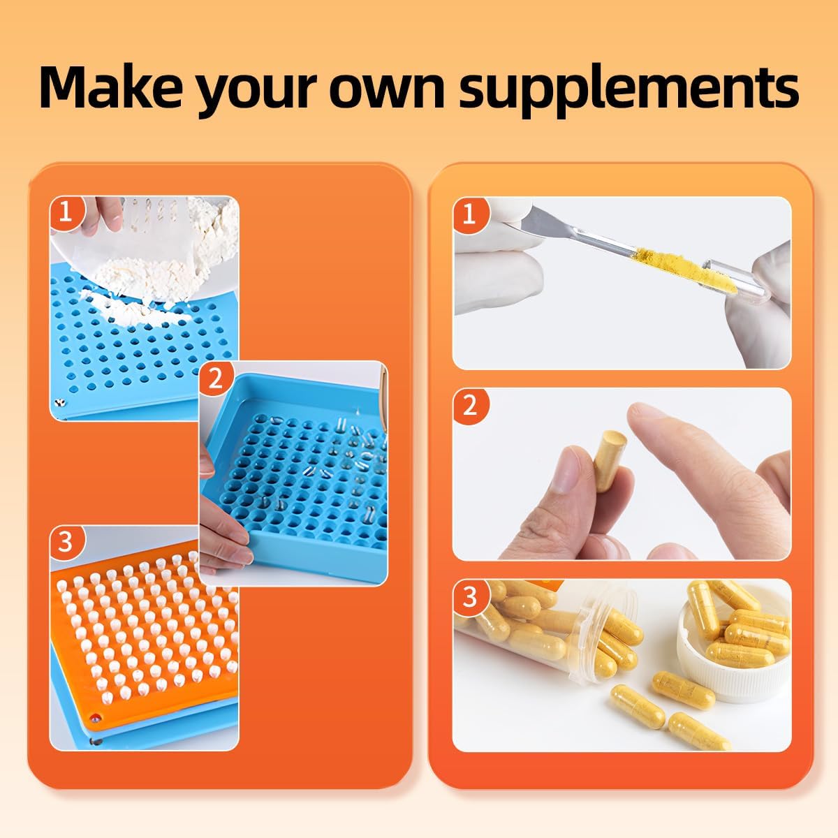 Clear Size 0 Gelatin Capsules - 1000 Count Empty Gel Pills with Bottle for DIY Supplement Filling - Non-GMO Certified Capsules