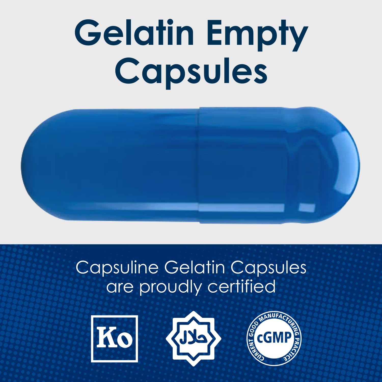 Clear Size 1 Gelatin Capsules - 5000 Count | Gluten Free, Kosher, Non-GMO | Bovine Pill Caps for DIY Supplement Filling