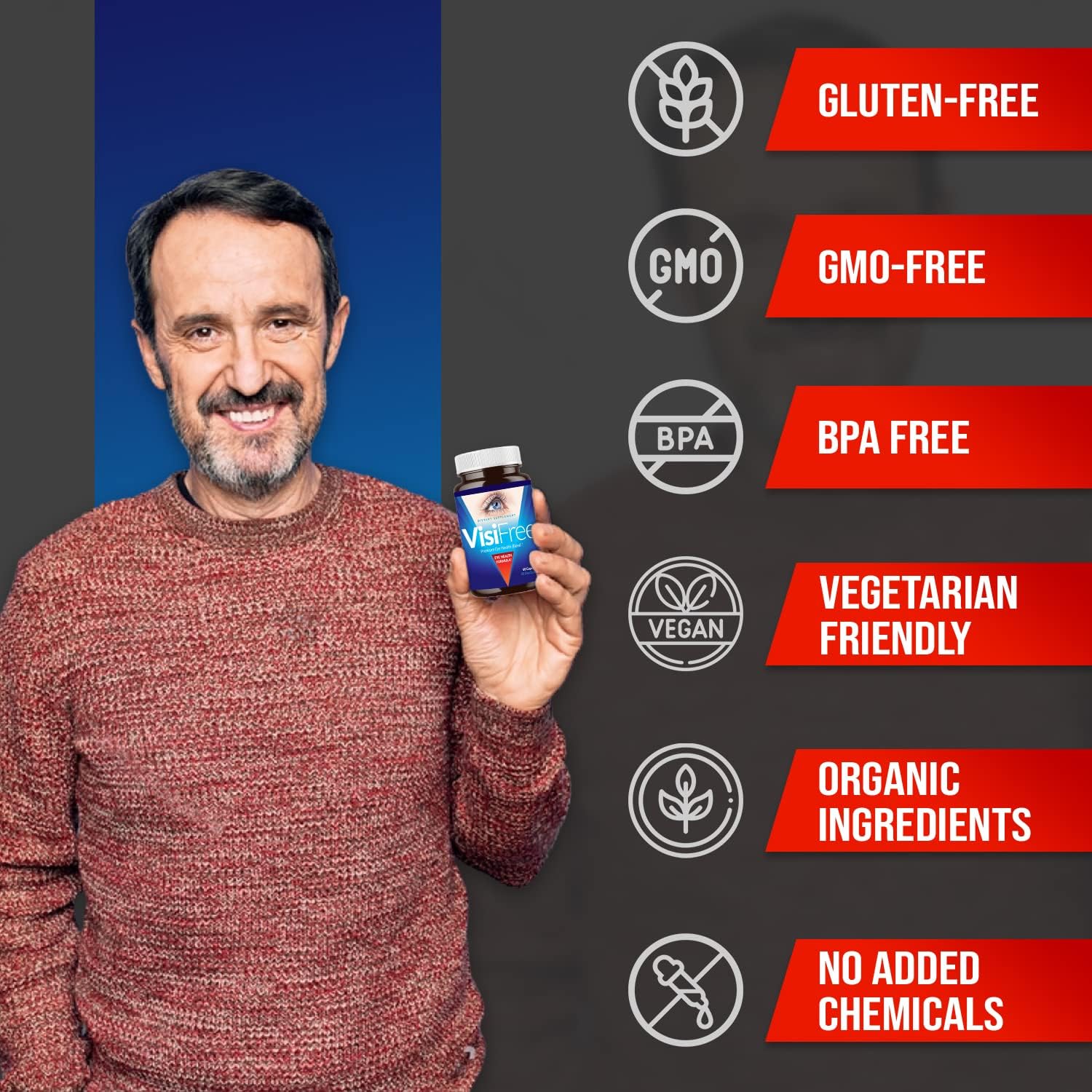 Clear Vision Eye Health Supplements - Adult Eye Capsules with Vitamins & Minerals - Improve Eyesight Naturally - 1 Pack