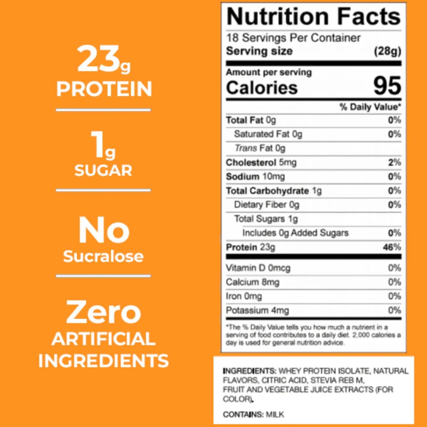 Clear Whey Isolate Protein Powder - Tropical Punch Flavor, 23g Protein, 95 Calories, Gluten Free, Clean Label Project Certified - Ideal Post Workout Recovery Option for Men and Women - BoostGo Australia
