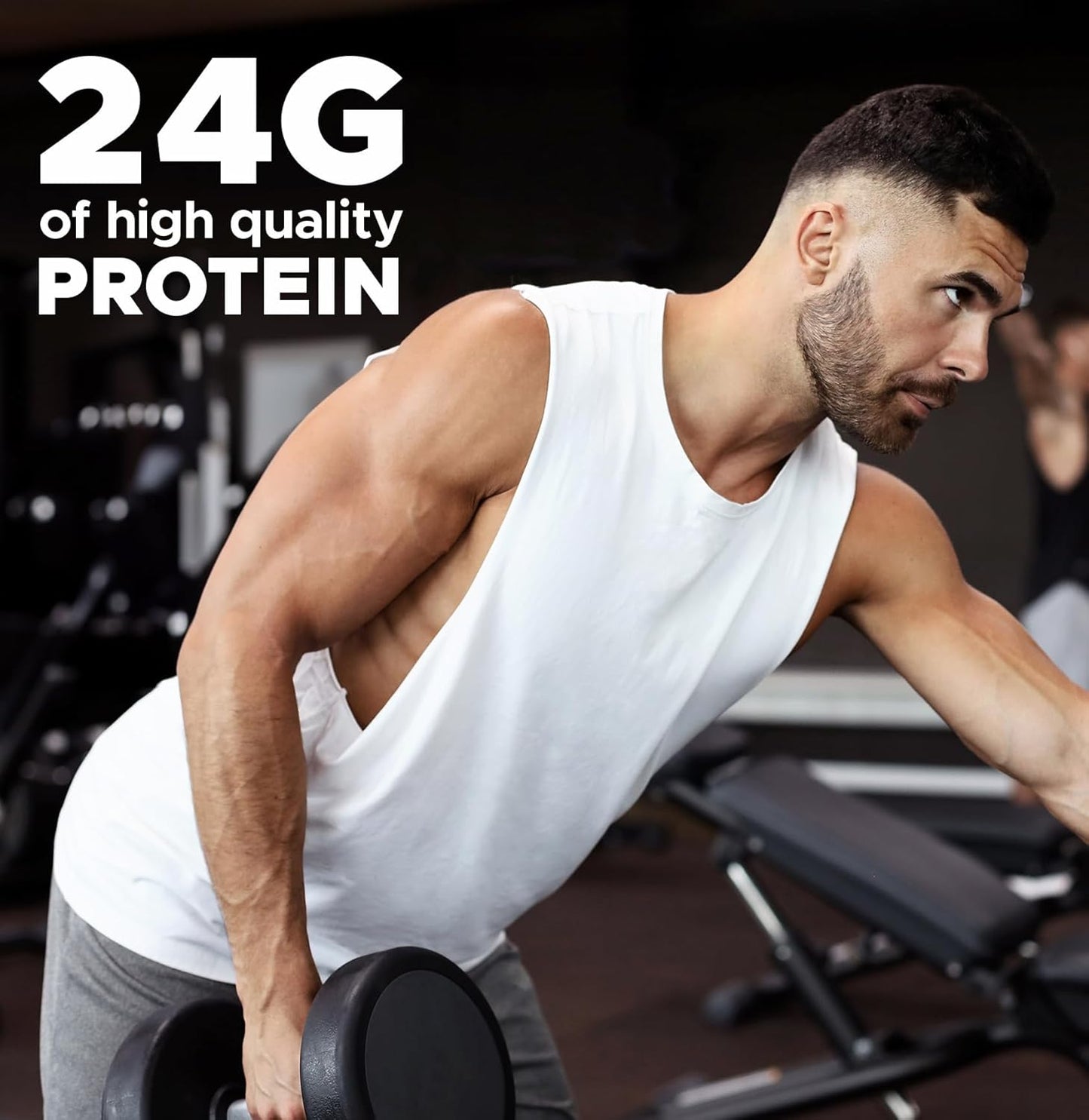 Clear Whey Protein Powder with Collagen - Candy Peach Flavour, 24g Protein Per Scoop, Zero Sugar - 817g, 23 Servings - Isolate Splash by Revolution Nutrition