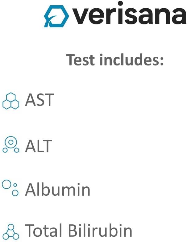 CLIA-Certified Lab Liver Health Test for Home Use - Comprehensive Analysis by Verisana - Advanced Liver Health Assessment