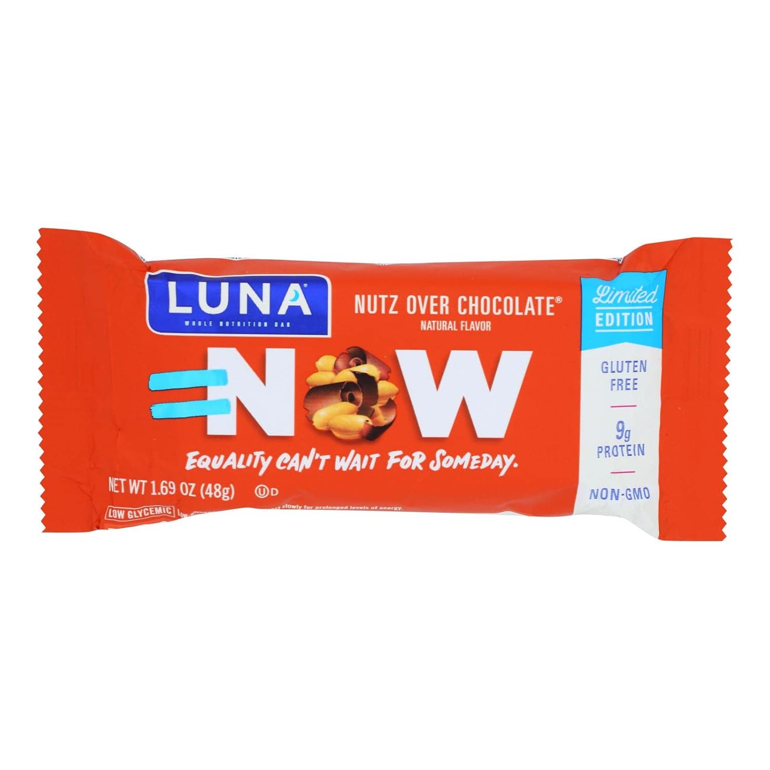 Clif Bar Luna Nutz Over Chocolate Bar - Pack of 15 Bars