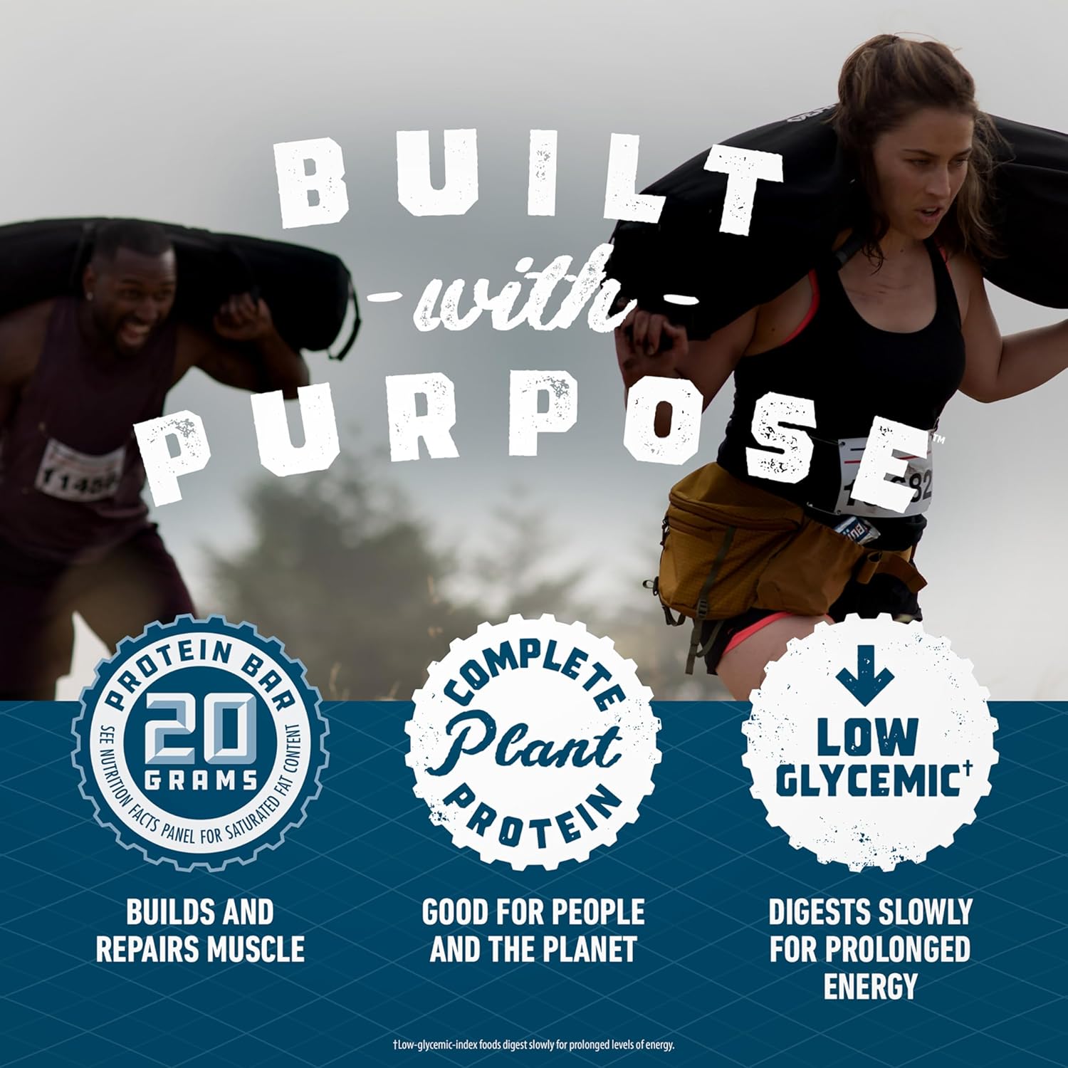 CLIF Builders Variety Pack: Plant Based Protein Bars, Gluten Free, Non-GMO, Low Glycemic, 20g Protein, 2.4 oz (12 Count)