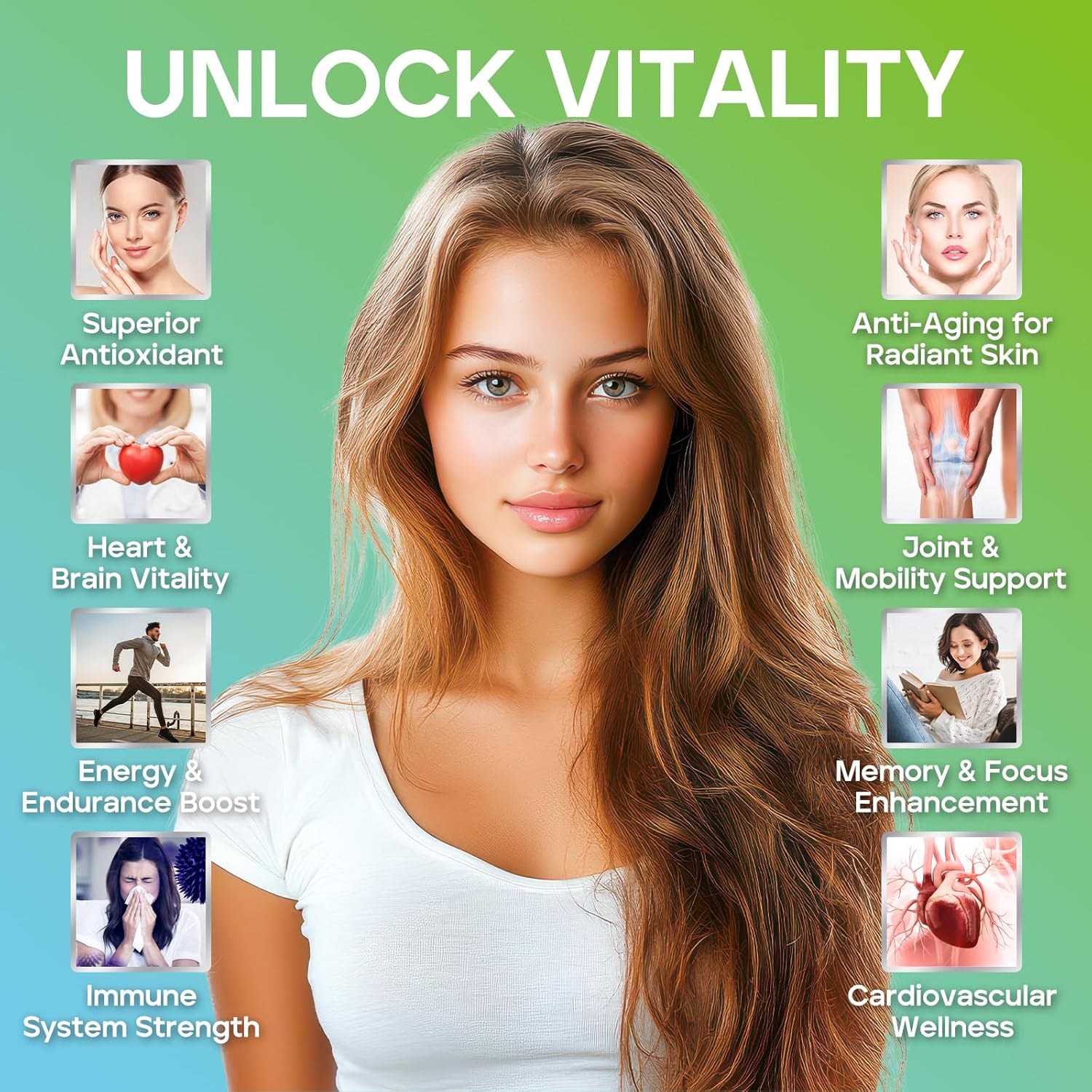 CNCHEF Trans-Resveratrol Gummies 1500mg with Quercetin, CoQ10, and Vitamin C - Antioxidant Supplement for Immune Support, Energy, and Joint Health - Sugar-Free Strawberry Flavor