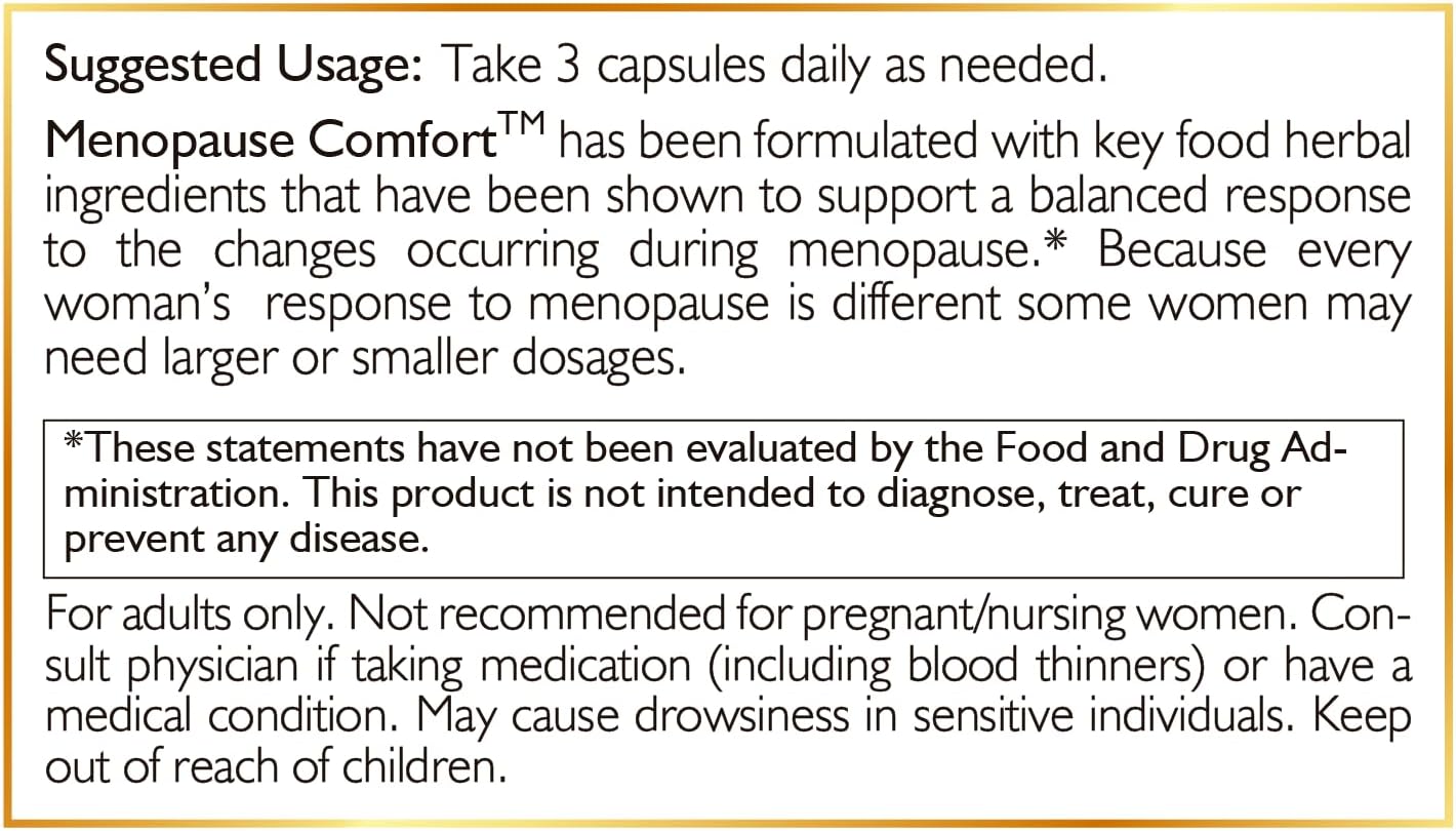 Cocó March N.M.D Menopause Comfort Fast Relief - 90 Veggie Caps, Dairy Free, Gluten Free, Vegan, GMO Free