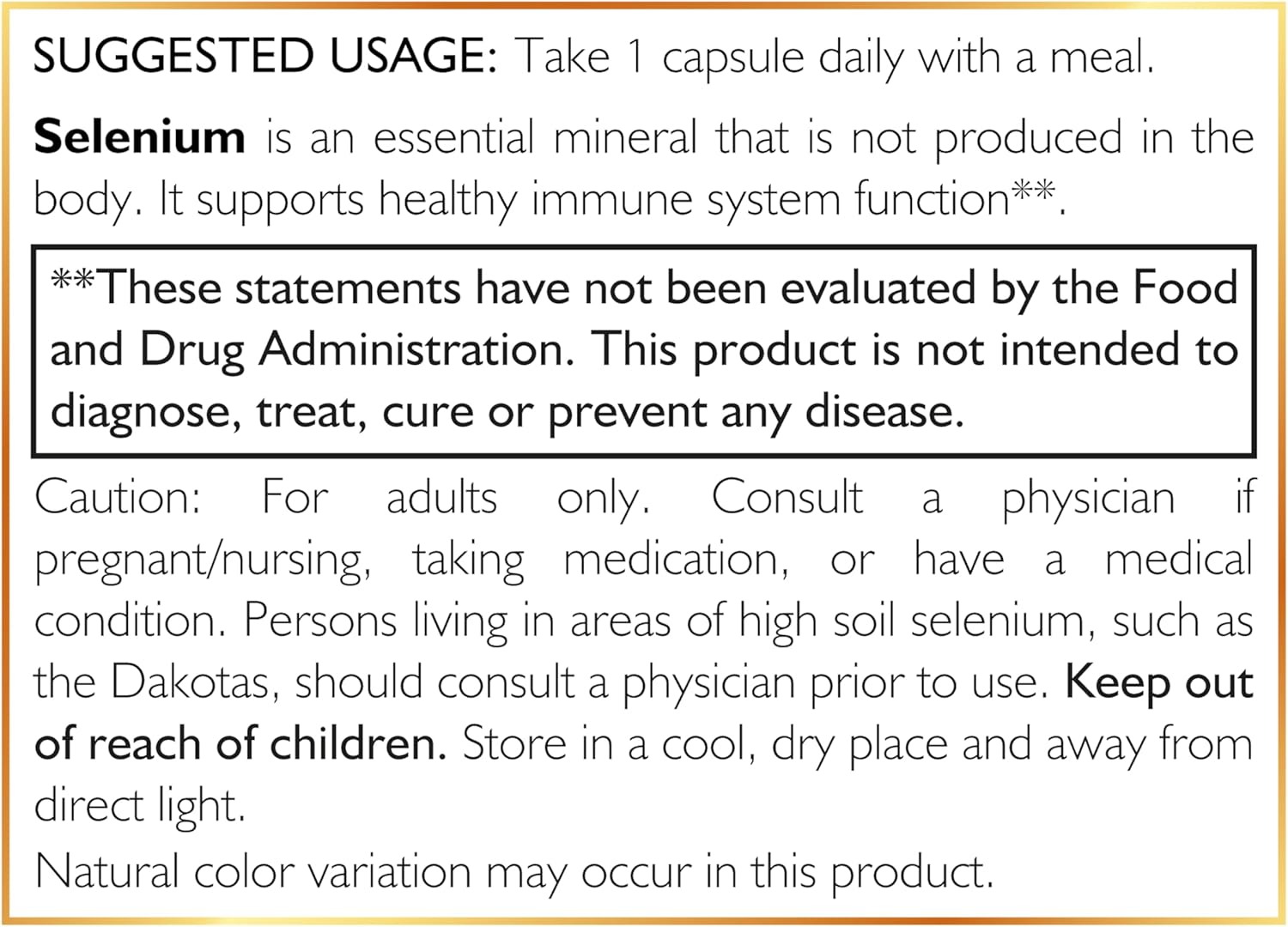 Cocó March N.M.D Selenium Supplement - 200 mcg, 90 Capsules - Thyroid Health Support - Gluten, Soy, Dairy, GMO Free - Vegan - 3 Month Supply
