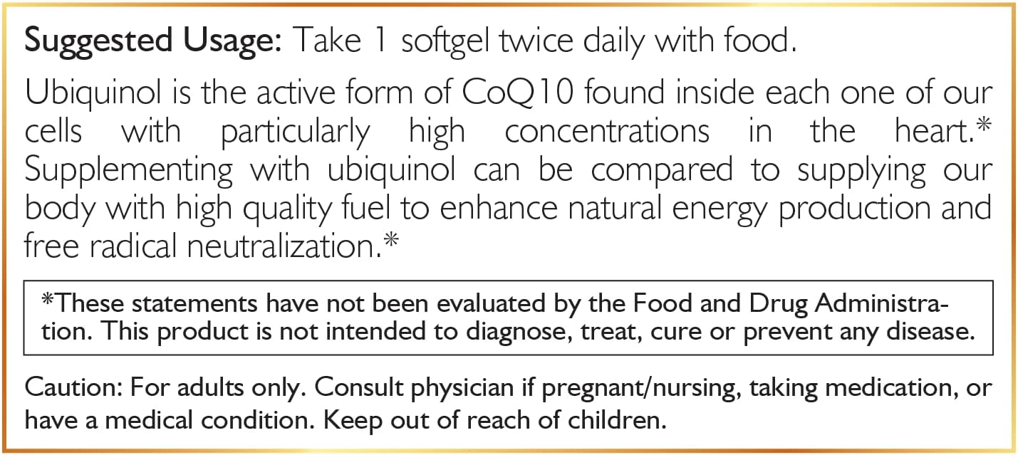 Coco March N.M.D Activated CO-Q10 Softgels - Heart Health & Energy Support - Gluten-Free, Soy-Free, Paleo, Keto, Dairy-Free - 60 Count