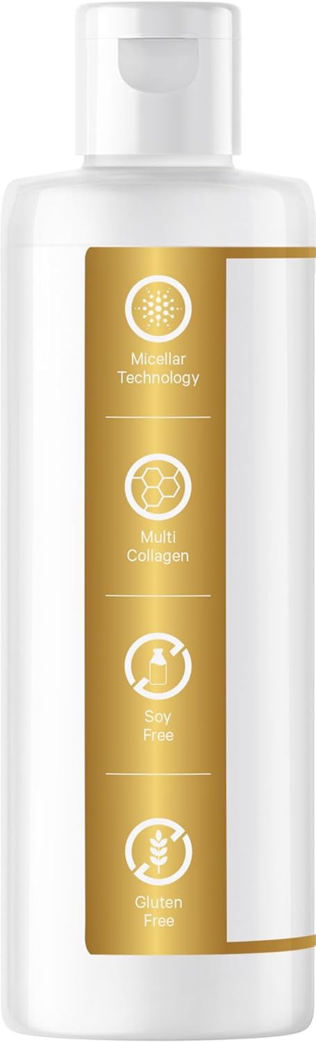 Codeage Vanilla Liquid Collagen Supplement with CLA, Hyaluronic Acid, Vitamin E - Beauty Trim & Glow Peptides - 15.22 fl oz