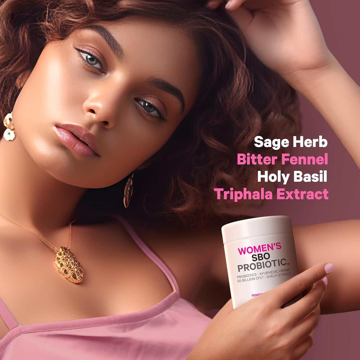 Codeage Women's Probiotics Supplement - 50 Billion CFUs - SBO Probiotics & Prebiotics - Cranberries - Feminine Health - Fermented Botanical Blend - Vegan & Non-GMO - 2 Pack