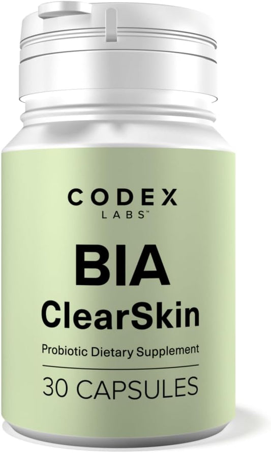 Codex Beauty ClearSkin Synbiotic Dietary Supplement for Eczema-Prone Skin with Blueberry Prebiotic & Antioxidant Formula