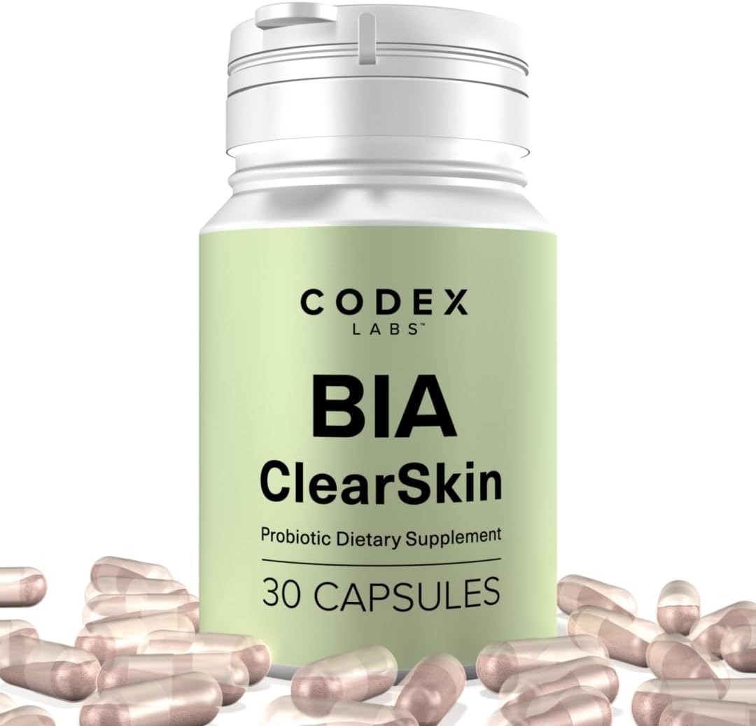 Codex Beauty ClearSkin Synbiotic Dietary Supplement for Eczema-Prone Skin with Blueberry Prebiotic & Antioxidant Formula