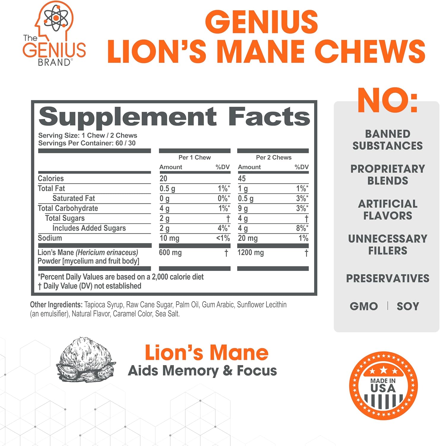 Cognitive Clarity & Digestive Support Bundle - Lion’s Mane Chews & Glucomannan Capsules for Wellness & Weight Management