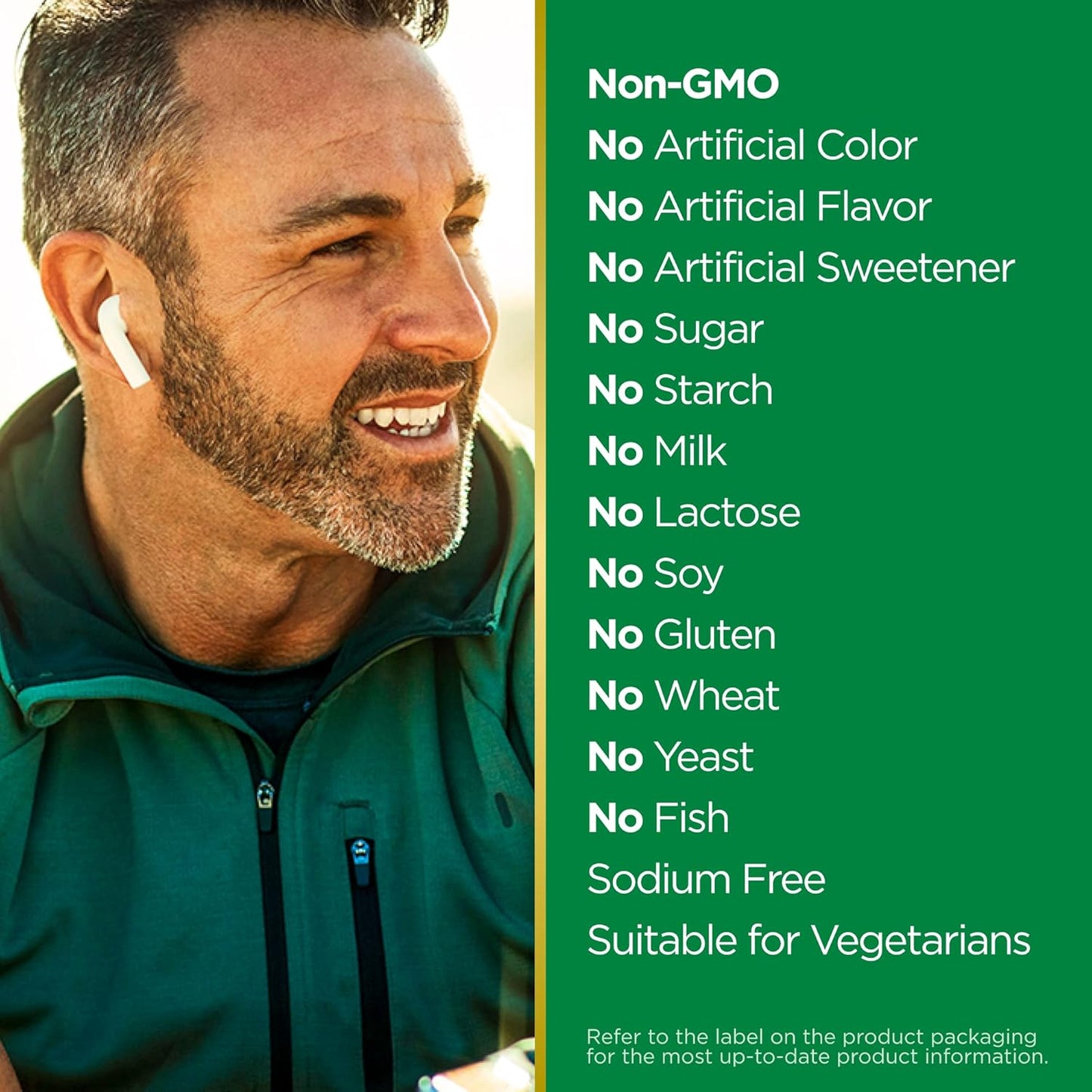 Cognizin and L-Theanine Dietary Supplement for Focus and Attention - 60 Caplets