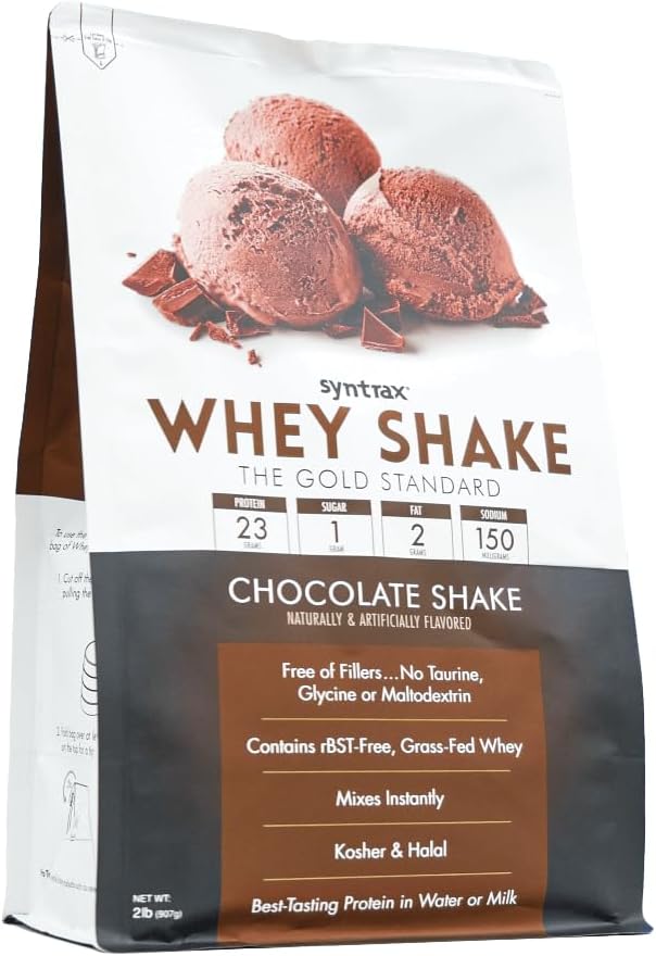Cold Filtered Chocolate Whey Protein Powder by Syntrax Nutrition - 2 lbs of Undenatured Protein Blend