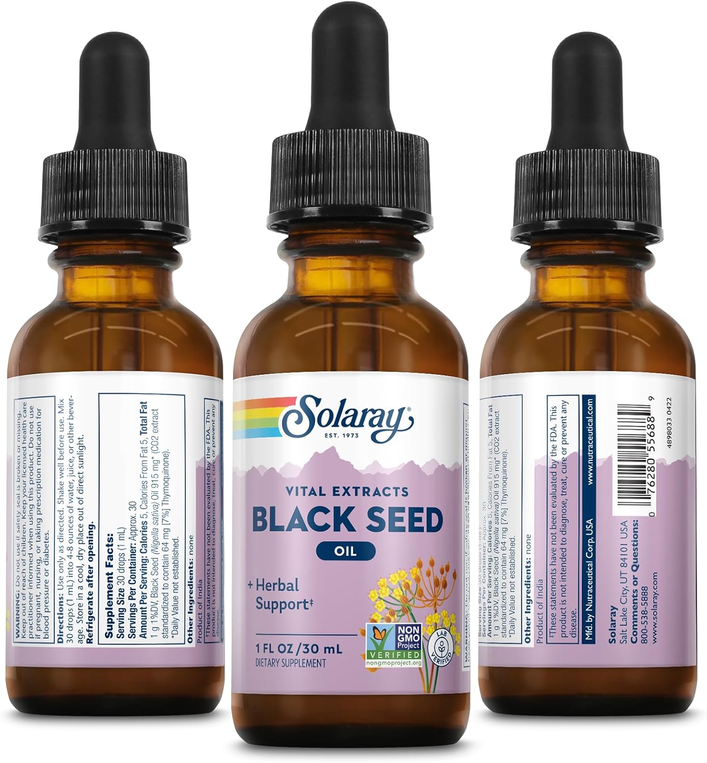 Cold Pressed Black Seed Oil Extract - Super Antioxidant for Immune Support, Hair, Skin, Digestion, Joints - Non-GMO - 1 FL OZ - 30 Servings - 60-Day Guarantee