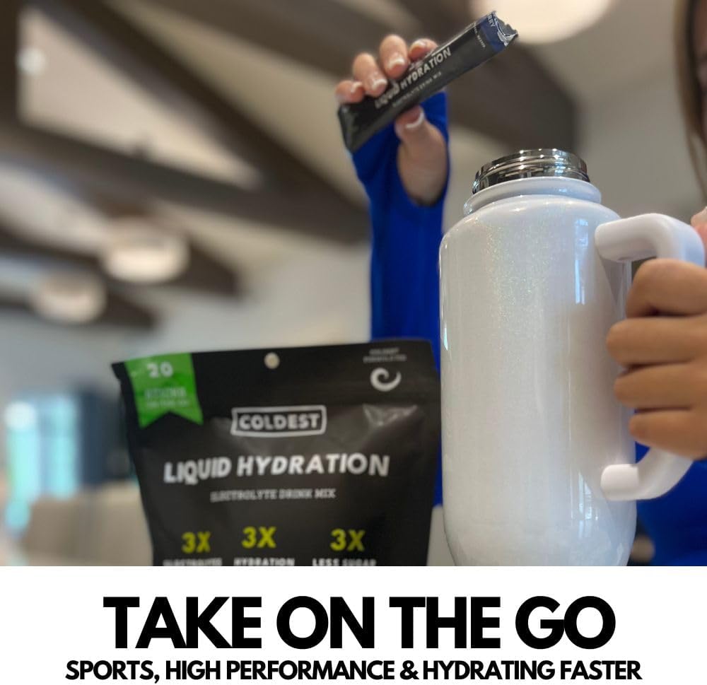 Coldest Water Electrolyte Powder Packets - Non GMO, No Artificial Sugar - 20 Sticks Triple Berry Flavor - BoostGo Australia