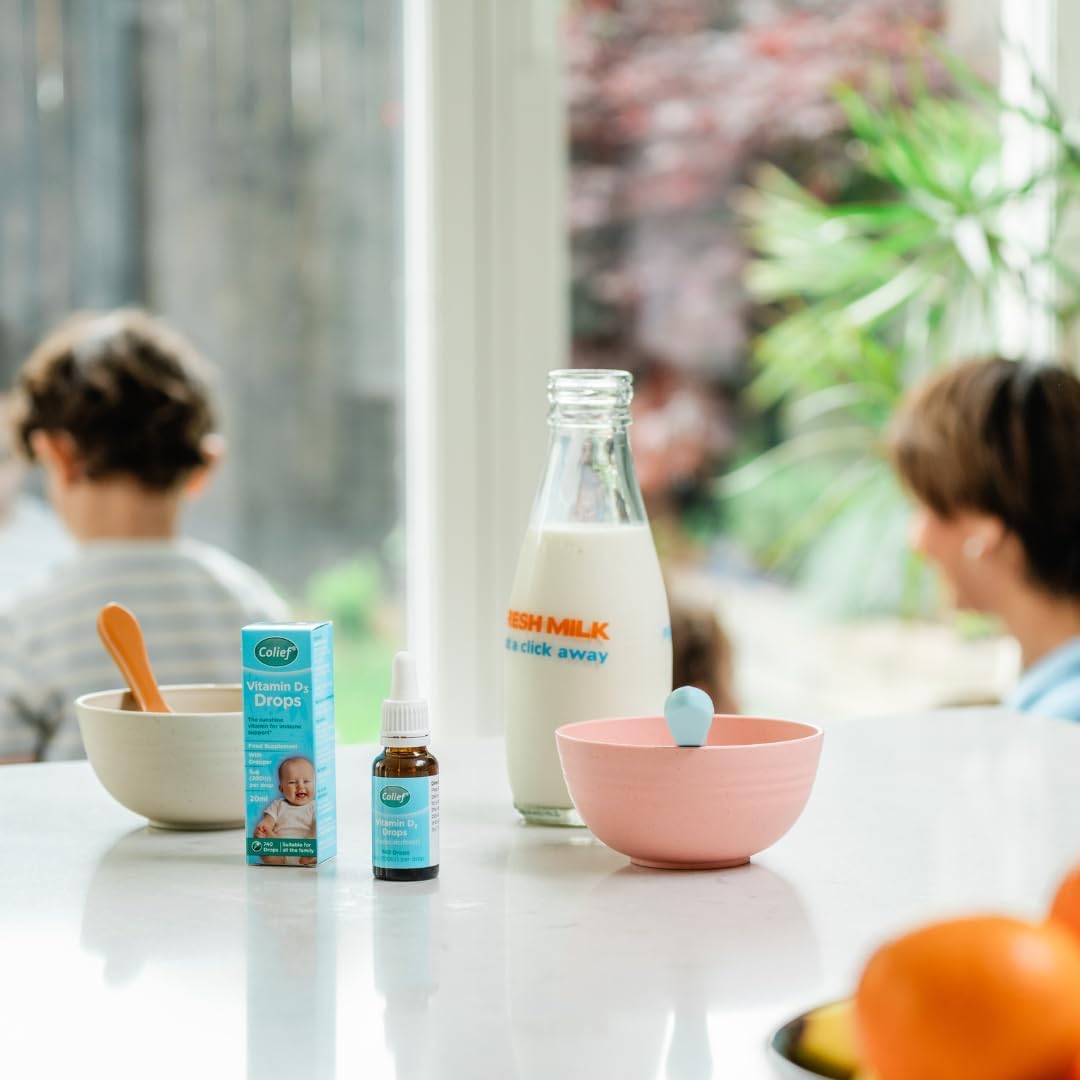 Colief Baby Immune Support Bundle with Vitamin D3 and Vitamin C Drops for Babies and Infants