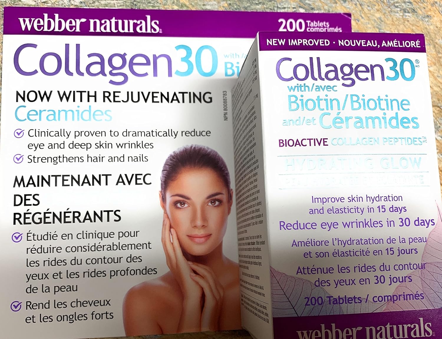 Collagen 30 with Biotin and Ceramides by Webber Naturals - 200 Tablets
