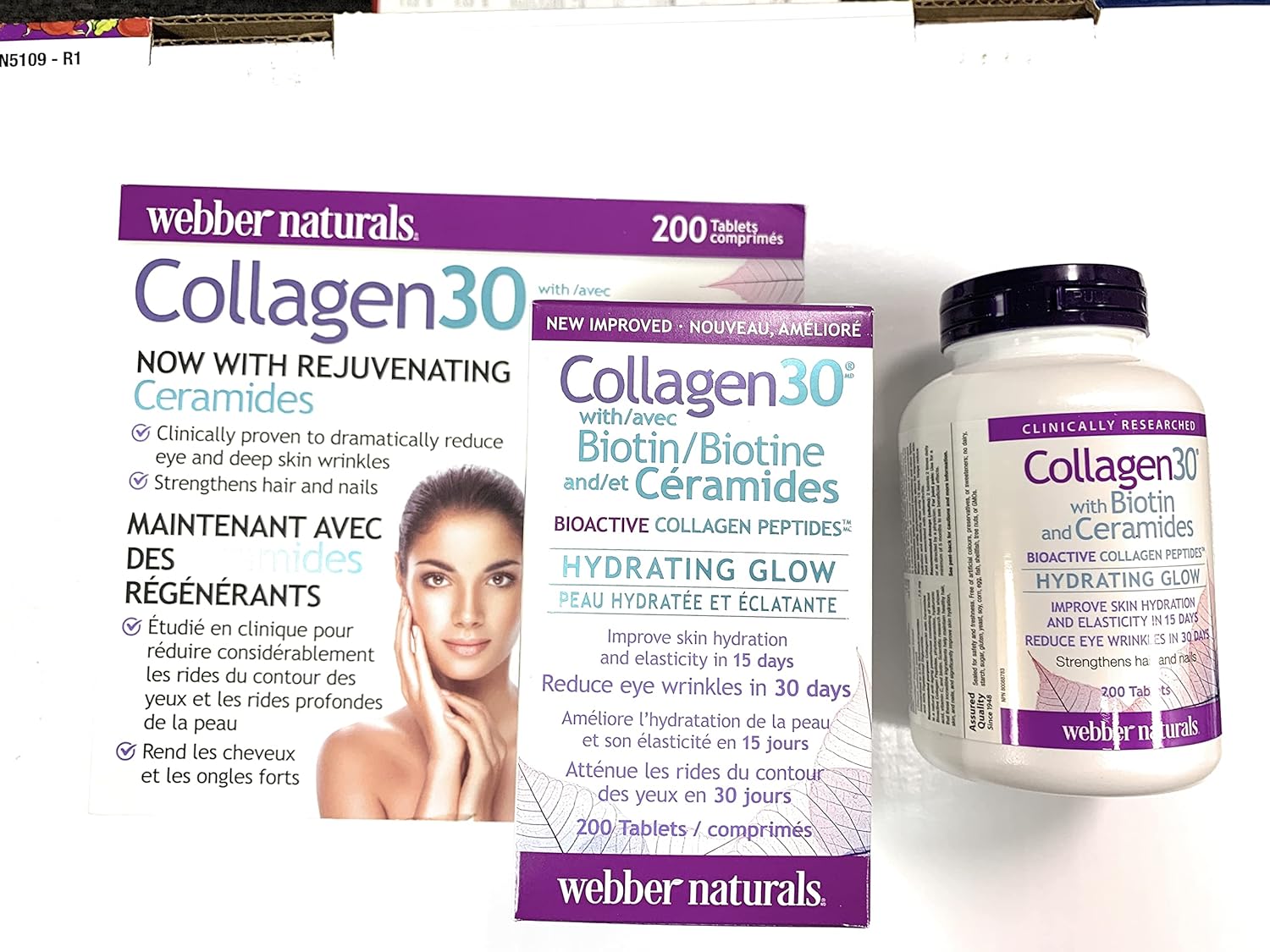 Collagen 30 with Biotin and Ceramides by Webber Naturals - 200 Tablets