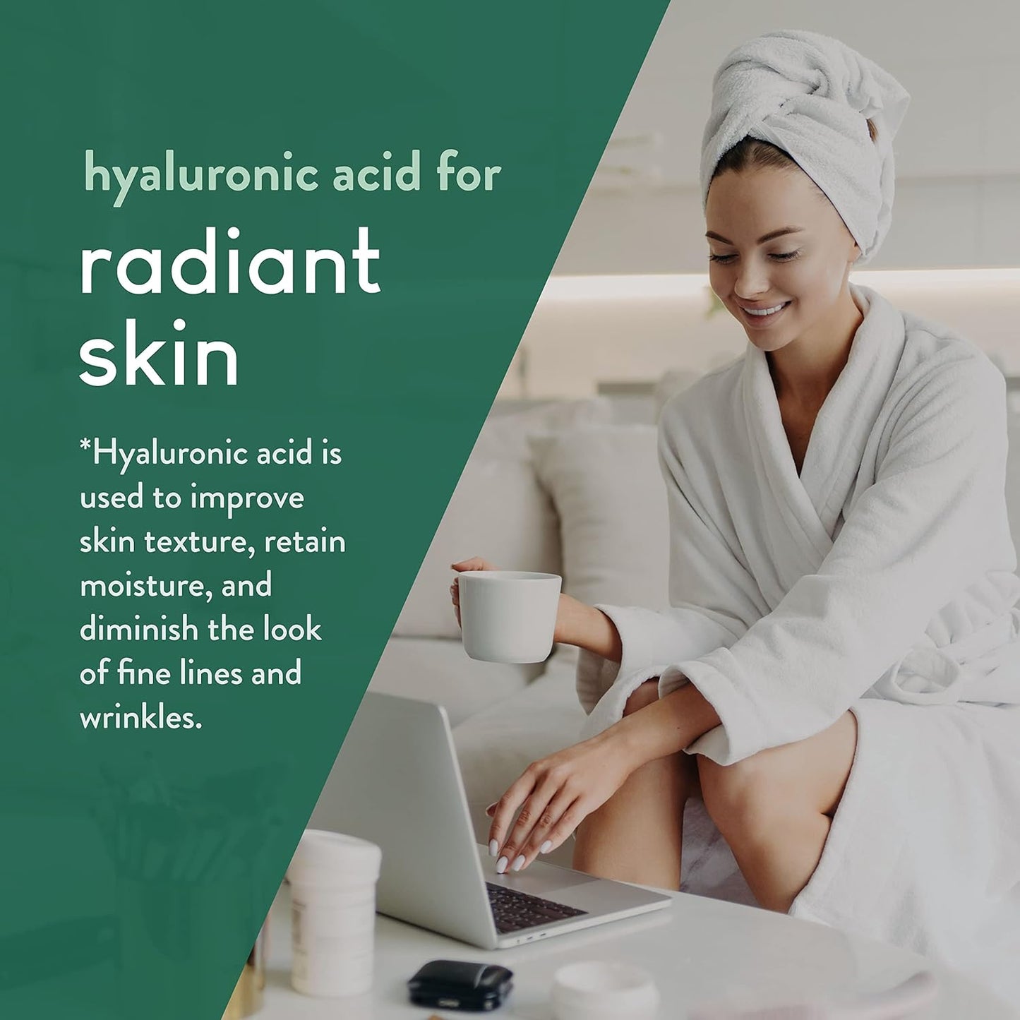 Collagen and Aloe Liquid Drops for Natural Detox and Digestion Support | Radiant Skin, Cleansing Formula | 60 Servings